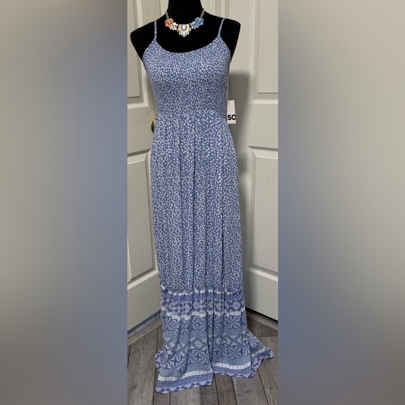 SO Dresses & Skirts - NWT SO Smocked Bodice Tiered Maxi Babydoll Dress